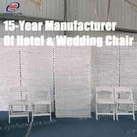 Chaises pliantes blanches Wimbledon pour réceptions de mariage, événements extérieurs et mobilier de jardin