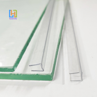Bande de connexion en PVC pour mur-rideau en verre transparent personnalisé