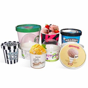 3oz 4oz 5oz 500ml logotipo personalizado impreso vasitos para helados - Product Image 6