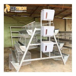 4 katmanlı 128 kuş döşeme tavuk tavuk pil kafesi otomatik nipel suluk için katmanlar çiftlik nijerya - Product Image 1