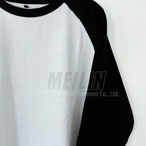 T-shirt à col rond personnalisé avec logo d'usine pour homme, coupe et couture graphiques, grande taille, coupe ample, double couche, manches longues, fabricant - Product Image 3
