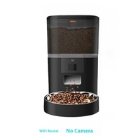 Distributeur de nourriture intelligent pour animaux de compagnie avec 110 compartiments °   Caméra réglable, double bol en acier inoxydable, grande capacité de 6 L pour les foyers multi-animaux (chats et chiens)