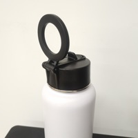 Nouveau couvercle magnétique Emerit 2026 avec anneau magnétique adhésif pour bouteilles d'eau de sport sous vide de 12oz, 18oz, 22oz, 24oz, 32oz, 40oz, 64oz