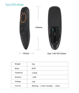 G10 G10S Air Mouse 2.4G IR apprentissage TV télécommande avec Gyroscope mini clavier sans fil