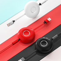 Câble USB Type-C rétractable 3-en-1 à prix de gros imbattable, charge rapide, blanc, ABS TPE, pour téléphones Android, modèle YP-079