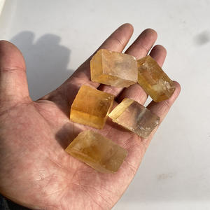 Piedra Natural, Cristales de Calcita Amarilla, Calcita Óptica Transparente, Esparto Islandés, Piedra en Bruto para la Venta - Product Image 1