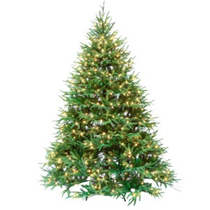 Arbre de Noël artificiel complet, vert, <span class=keywords><strong>sapin</strong></span> de Dunhill, avec support, ornement en verre pliant de 12 pieds, arbres de Noël avec lumières - Product Image 2