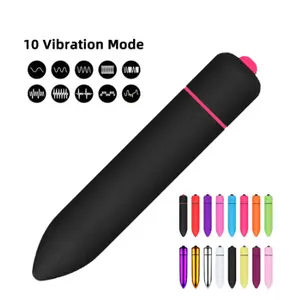 10 modos Mini bala clítoris vibración punto G vagina estimulación adultos juguetes sexuales masaje salto amor huevo vibrador para mujeres