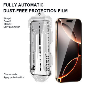 Tự động bụi-miễn phí HD 9H rõ ràng bảo vệ màn hình 3D 3D Tempered Glass alignment hộp ma thuật cho Iphone 17 17 Pro 17 không khí 17 Promax - Product Image 5