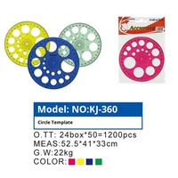 360 plein cercle rapporteur Instrument dessin cercle modèle étudiant conception multi-usage règle en plastique approvisionnement direct transfrontalier