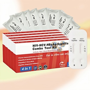 Kit <span class=keywords><strong>de</strong></span> Prueba Rápida 4 en 1 para Detección <span class=keywords><strong>de</strong></span> <span class=keywords><strong>VIH</strong></span>, VHC, HBsAg y Sífilis en Sangre, Manual, <span class=keywords><strong>de</strong></span> Plástico, para Uso Doméstico, Resultados Rápidos, Fácil <span class=keywords><strong>de</strong></span> Usar - Product Image 4