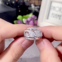 Tempérament couleur or Rose/couleur argent deux tons femmes anneaux entièrement pavé étincelant CZ pierre bandes de mariage bijoux anneaux