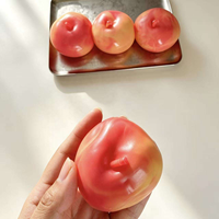 Jouet anti-stress compressible en forme de pomme, infusé à l'huile de coco et à la vaseline, non rebondissant, très populaire