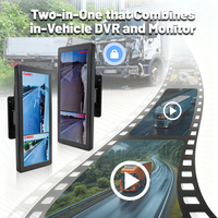 Système de surveillance de camion AI Blind Spot 12,3 pouces 2CH avec caméra de recul IPS 1080P, système de caméra de rétroviseur CMS