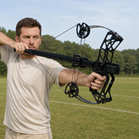 Arc à billes en acier professionnel multi-tirs avec laser vert, accessoires de tir de précision pour la chasse, utilisation en extérieur, sports pour adultes