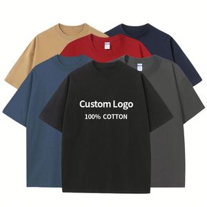 เสื้อยืดโอเวอร์ไซส์ผ้าฝ้าย 100% สไตล์วินเทจทำสีซีดแบบย้อนยุค พิมพ์โลโก้ตามสั่ง ระบายอากาศได้ดี เนื้อผ้านุ่ม สวมใส่สบาย สไตล์สตรีทแวร์ลำลอง - Product Image 4