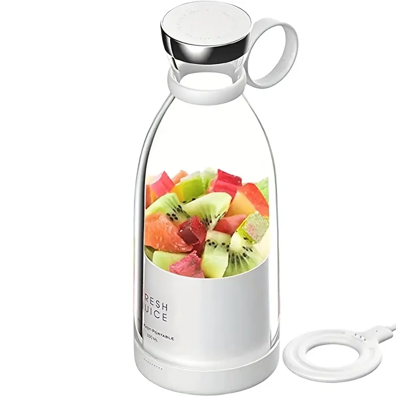 Custom Logo Fresh Juice Portable Blenders Mini Fruit Smoothie Milkshake Mixer Bottle Portable Juicer