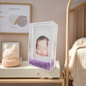 <span class=keywords><strong>2021</strong></span> personnalisé paillettes cadre Photo nouveau Design en plastique bébé Souvenir cadeau pour les femmes enceintes pleine lune sérigraphie cadeau - Product Image 2