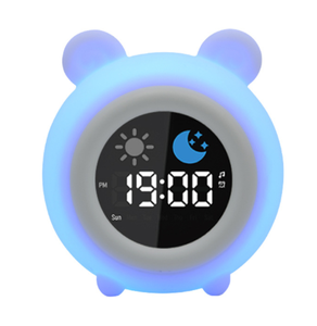 Hạnh Phúc Jack Ngủ Huấn Luyện Viên Thông Minh Kỹ Thuật Số Báo Động Trẻ Em Ngủ Huấn Luyện Viên Đồng Hồ Báo Thức Với Ánh Sáng Ban Đêm - Product Image 1