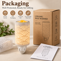 Diffuseur de cire électrique en céramique, brûleur de cire fondue, chauffe-parfum, veilleuse, aromathérapie, décoration d'intérieur