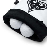 Sac à accessoires de golf, pochette à cordon, broderie personnalisée, simili cuir, rangement durable, balles de golf, tees, marqueurs, cadeau, logo personnalisé, OEM