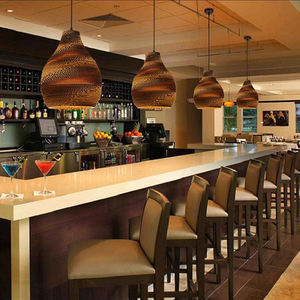 Lámpara colgante LED moderna para oficina en casa, diseño de FAROL DE ARTE Vintage, papel corrugado con Base E26 para diseño de sala de estar de restaurante - Product Image 5