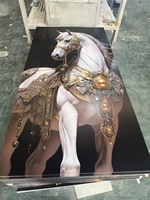 Panneau mural en marbre artificiel brillant 1220x2440 1220x2800, imperméable, feuille de marbre PVC UV, panneau mural 3D en PVC
