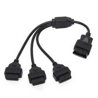 Adaptateur de diagnostic OBD2 pour voiture, connecteur OBDII 16 broches mâle vers femelle J1962, câble d'extension séparateur en Y pour GPS