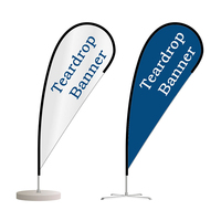 Drapeau personnalisé avec impression de couteau à l'extérieur, drapeaux, banderole, en forme de goutte d'eau, pour les entreprises