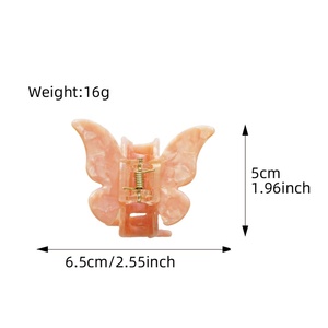 5.5cm Wholesale Korea Ins Cute Bow Hair <strong>Claws</strong> Garra De Pelo Girl Princess Acetate Head <strong>Leopard</strong> Hair Clip - Product Image 6