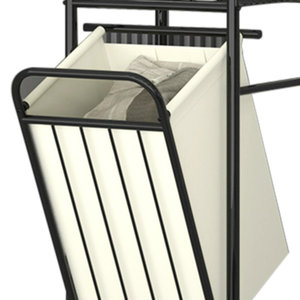 Factory Custom Laundry Basket With Wheels Metal and <b>Clothes</b> With Removable Wash <b>Bag</b> Household Goods Rolling Laundry Basket - Product Image 5