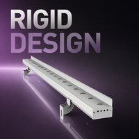 Projecteur mural LED RGBW DMX512 personnalisé pour extérieur avec effet de lavage mural uniforme pour façade de bâtiment, pont, éclairage architectural