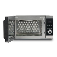 Four à micro-ondes numérique 4-en-1 28L en acier inoxydable haute performance avec logo personnalisé pour usage hôtelier, vente en gros