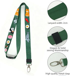 Hot Sale Wholesale Car <b>Key</b> <b>Lanyard</b> Short Screen Printed Id Card <b>Lanyard</b> With Woven Label - Product Image 1