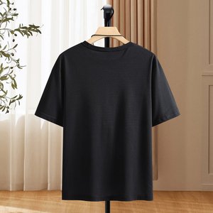 T-Shirt da <span class=keywords><strong>Uomo</strong></span> a Maniche Corte Vintage di Piena Estate con Stampa Digitale e Inserti a Maglia <span class=keywords><strong>Casual</strong></span> Personalizzabile - Product Image 3