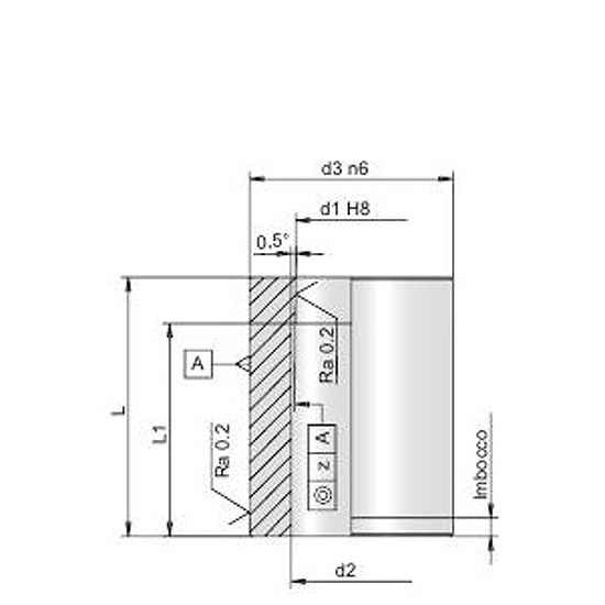 N 14 Matrice senza spalla DIN 9845