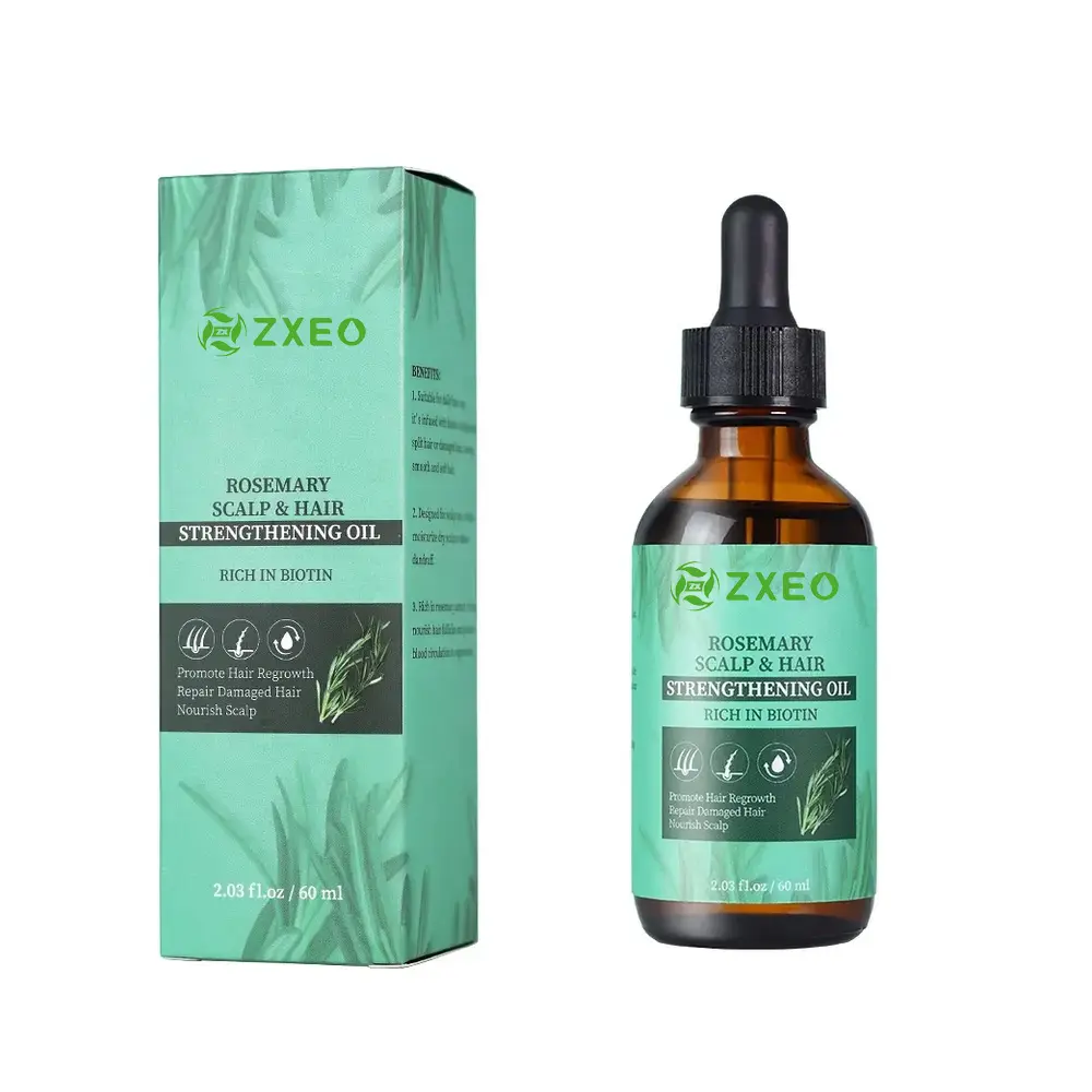 OEM Private Label Organic Strenthening Repair hair treatment Extract Hair Growth Oil With Rosemary Oil Castor Oil