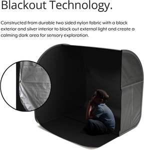 Tente sensorielle Pop-Up Black Out <span class=keywords><strong>pour</strong></span> enfants autistes Jeu en polyester doux Relax Calm Corner <span class=keywords><strong>Jouet</strong></span> sensoriel <span class=keywords><strong>pour</strong></span> enfants - Product Image 4