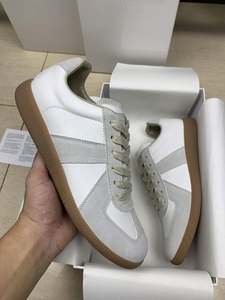 Zapatos de Marca de Diseño, Calidad de Cuero Genuino, Zapatos Planos Casuales para Hombre y Mujer, Deportivos, Elegantes, con Cordones, Cómodos para Caminar - Product Image 1