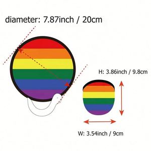 Customized Personalized Logo Printing Nylon Foldable Hand Fan-Portable Wrong Hand Fan Promotional <b>Gift</b> - Product Image 2