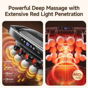 Súng massage đa đầu, thiết kế công thái học, bán buôn, 30 tốc độ, dùng cho vật lý trị liệu toàn thân và đầu, chức năng massage mô sâu và rung. - Product Image 5