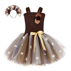 Nouvelles robes de princesse en tulle LED pour filles, costumes d'anime pour Noël - Product Image 3