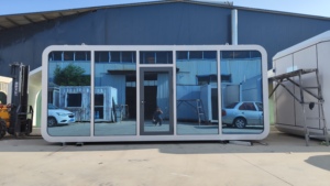 Casa Prefabbricata in Struttura d'Acciaio a Capsula Spaziale con Pannelli Sandwich per Uso Residenziale - Soluzione Abitativa Temporanea e Permanente Traslocabile - Product Image 6