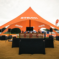 Carpa de araña de aleación de aluminio de tela Oxford, toldo impermeable comercial para bodas, eventos y fiestas, personalizado para exteriores