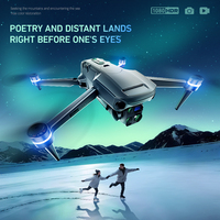 Drone RC GPS sans balais P50 avec caméra HD 1080P, quadricoptère aérien avec écran de 4,5 pouces, longue durée de vol pour l'entraînement en extérieur