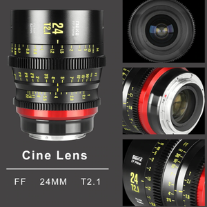 Lente de Cine de Fotograma Completo MEKE Meike MK-24mm T2.1 FF para Cámara de Cine, Instalación EF, Enfoque Manual Principal PL - Product Image 6