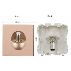 Home UK Interrupteur électrique Sat TV Prise murale Matériau PC Tension maximale 240V/110V - Product Image 3