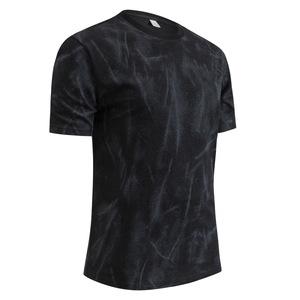 SHENGHAO T-shirts d'été pour hommes du fabricant Manches courtes en détresse Nouveaux tissus bicolores Coton tricoté Surdimensionné Burn-Out - Product Image 3