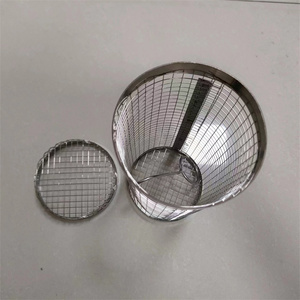 2023 mới Dây thép không gỉ Lưới Cán Nướng Giỏ Lớn nhất BBQ Net Ống thịt nướng lỗ hình dạng hàn dịch vụ chế biến - Product Image 5