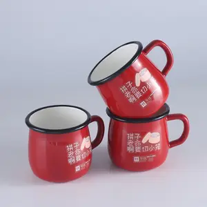 High quality enamel mug custom mug enamel logo military mug Christmas gift